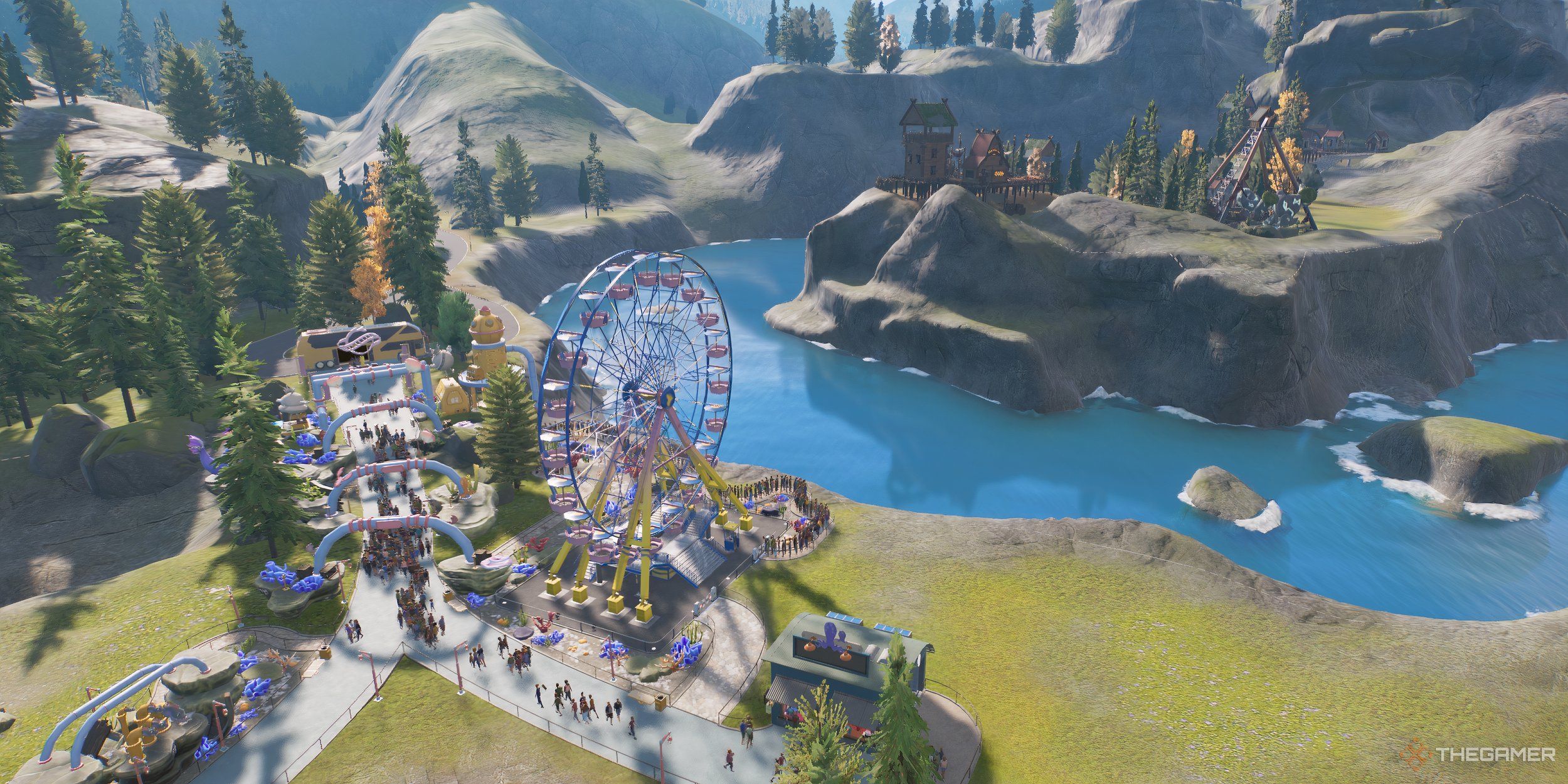 Все цели в сценарии Brothers Swimm в Planet Coaster 2