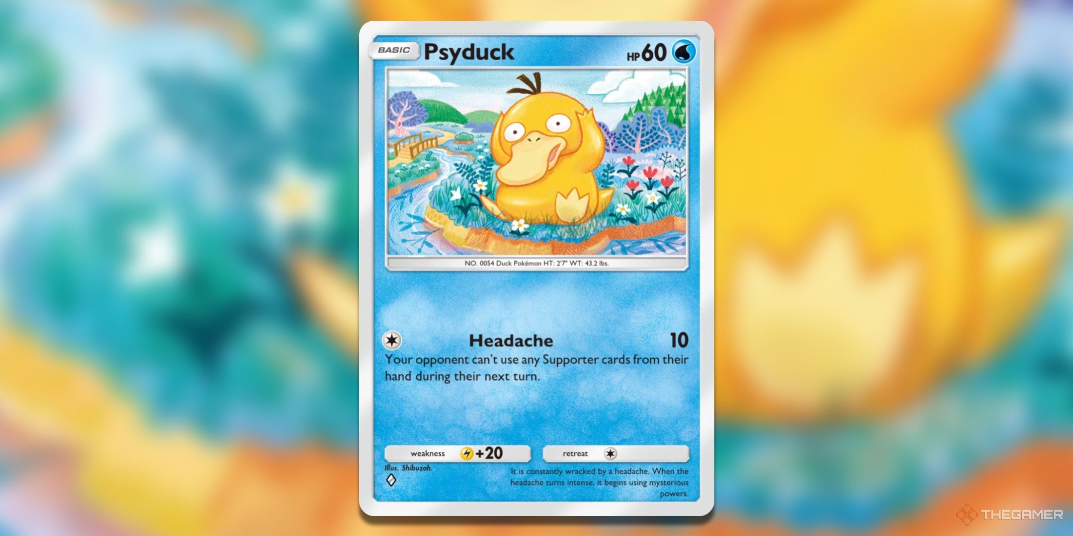 Psyduck Pokemon TCG Pocket Card Art.