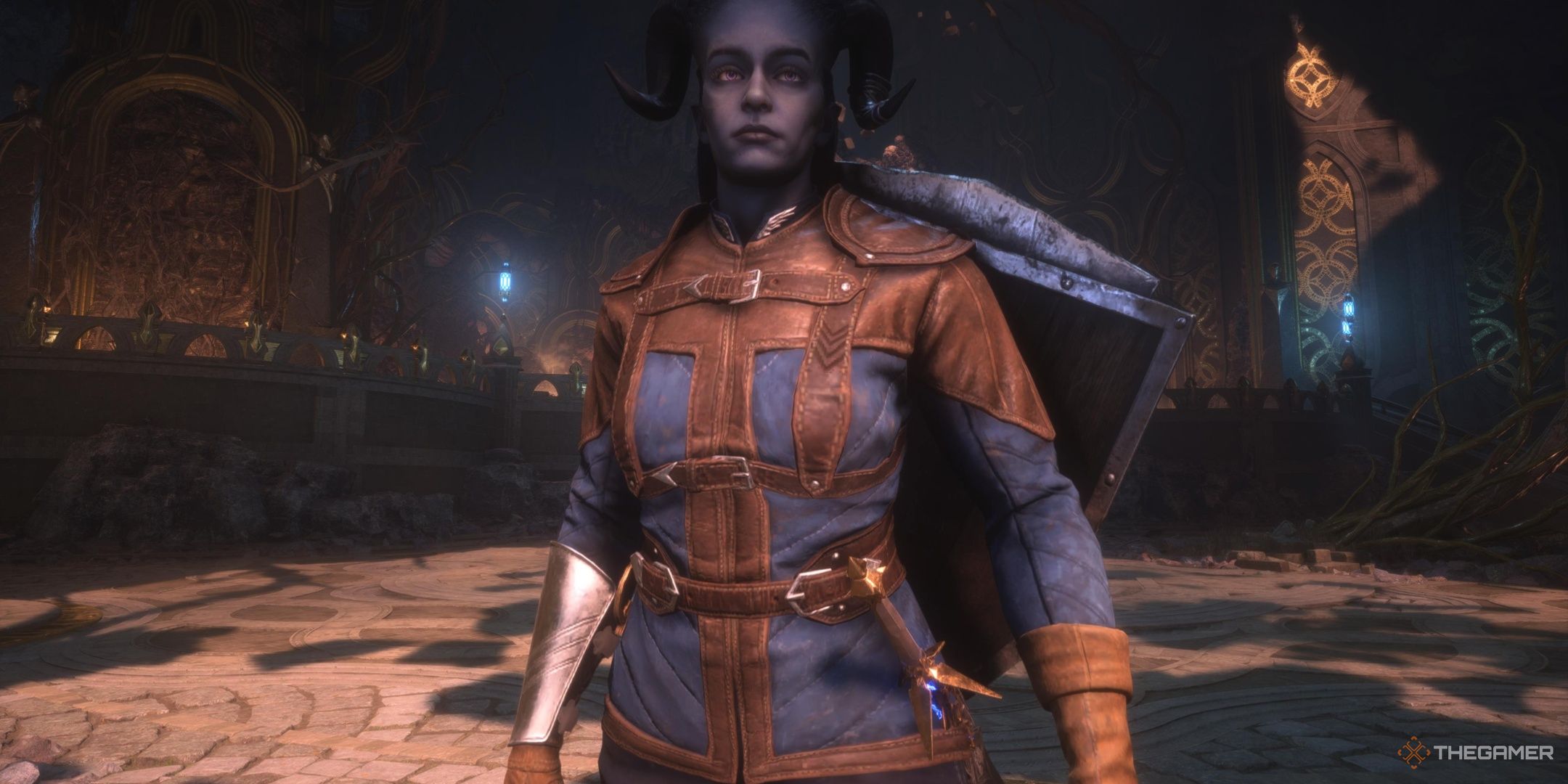 Rook wearing Recruit's Simple Tunic in Dragon Age: The Veilguard.