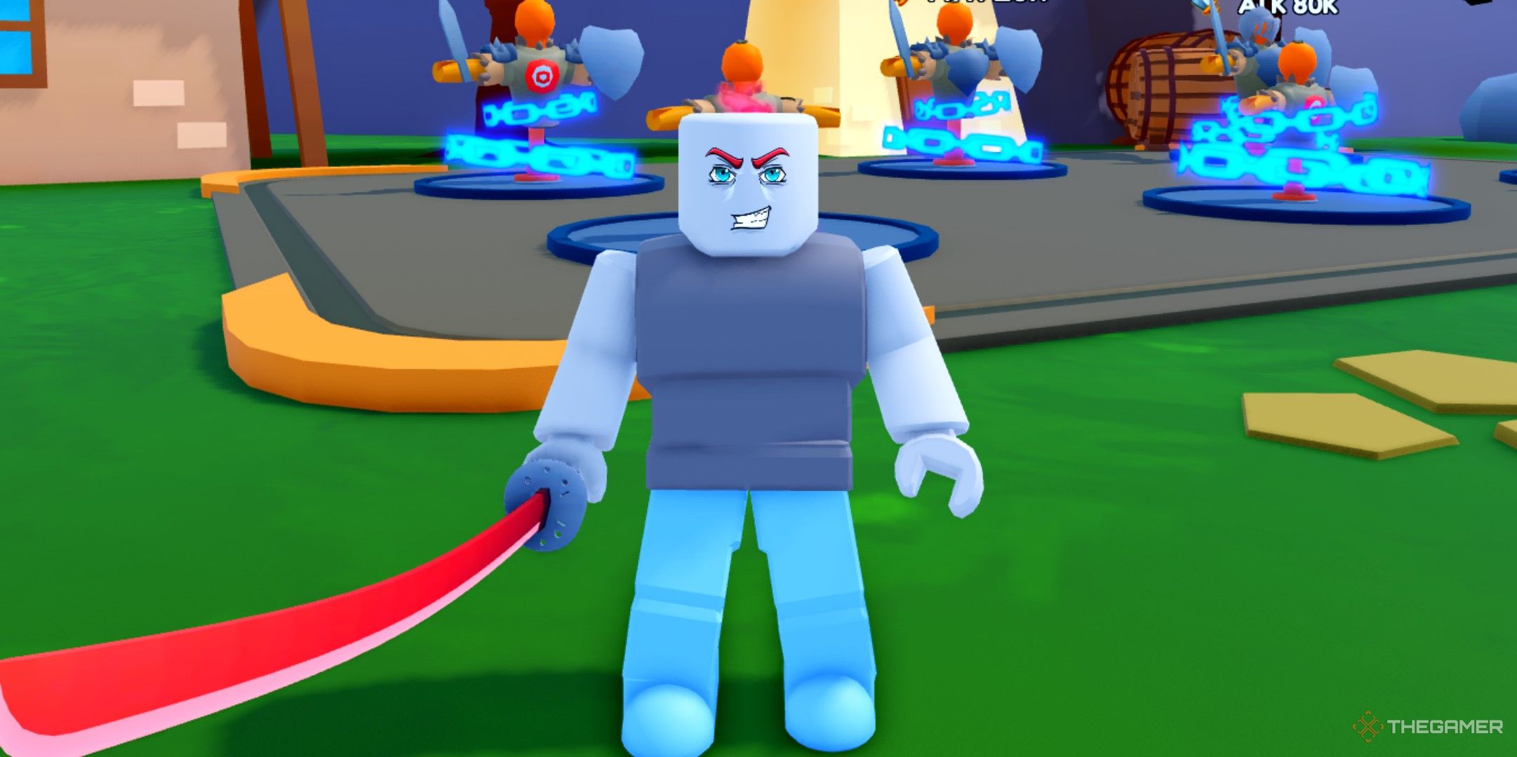 یک بازیکن در Reborn Skills Master در Roblox 