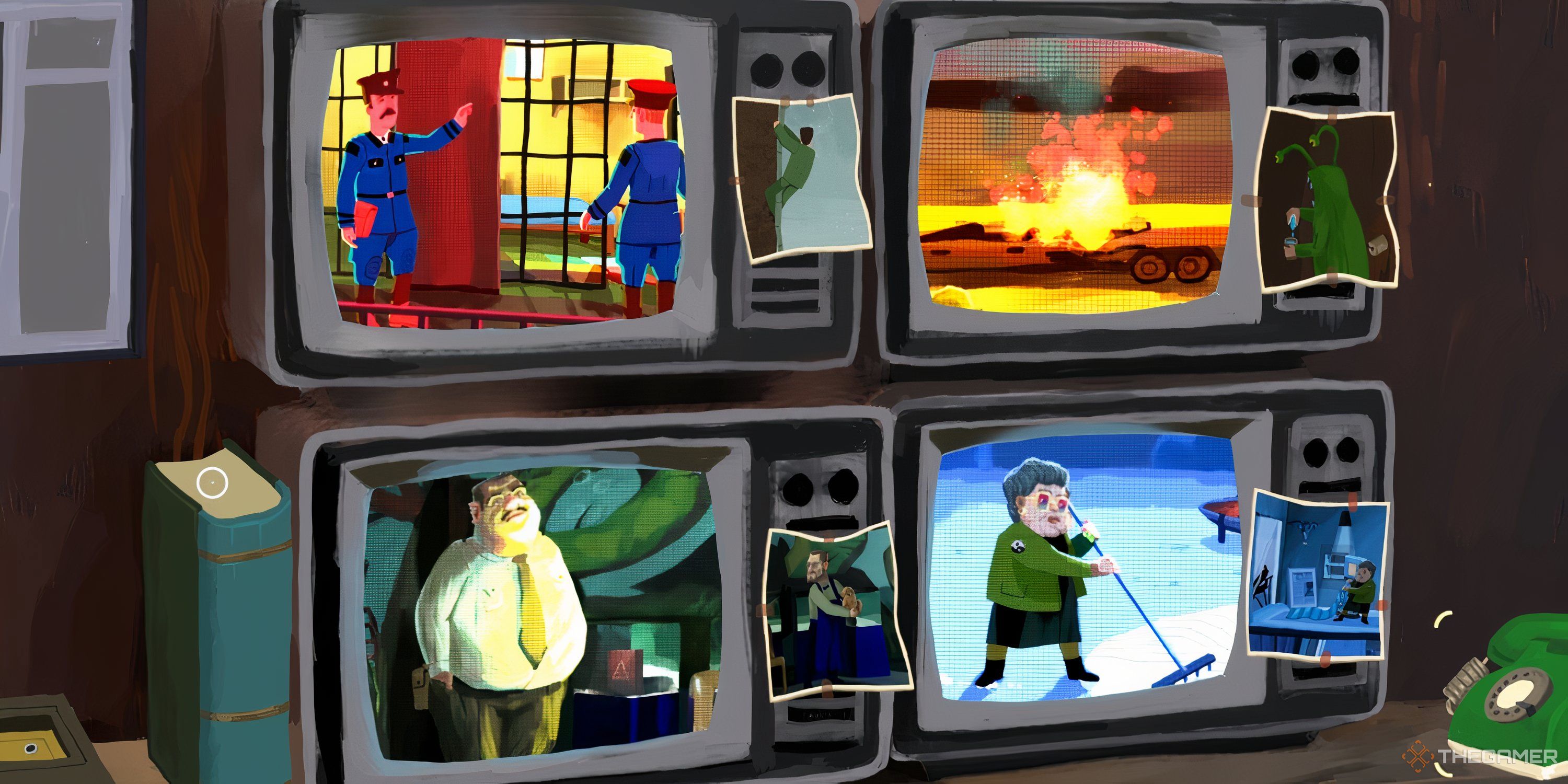 The chapter 2 scene selection screen in The Rise of the Golden Idol.