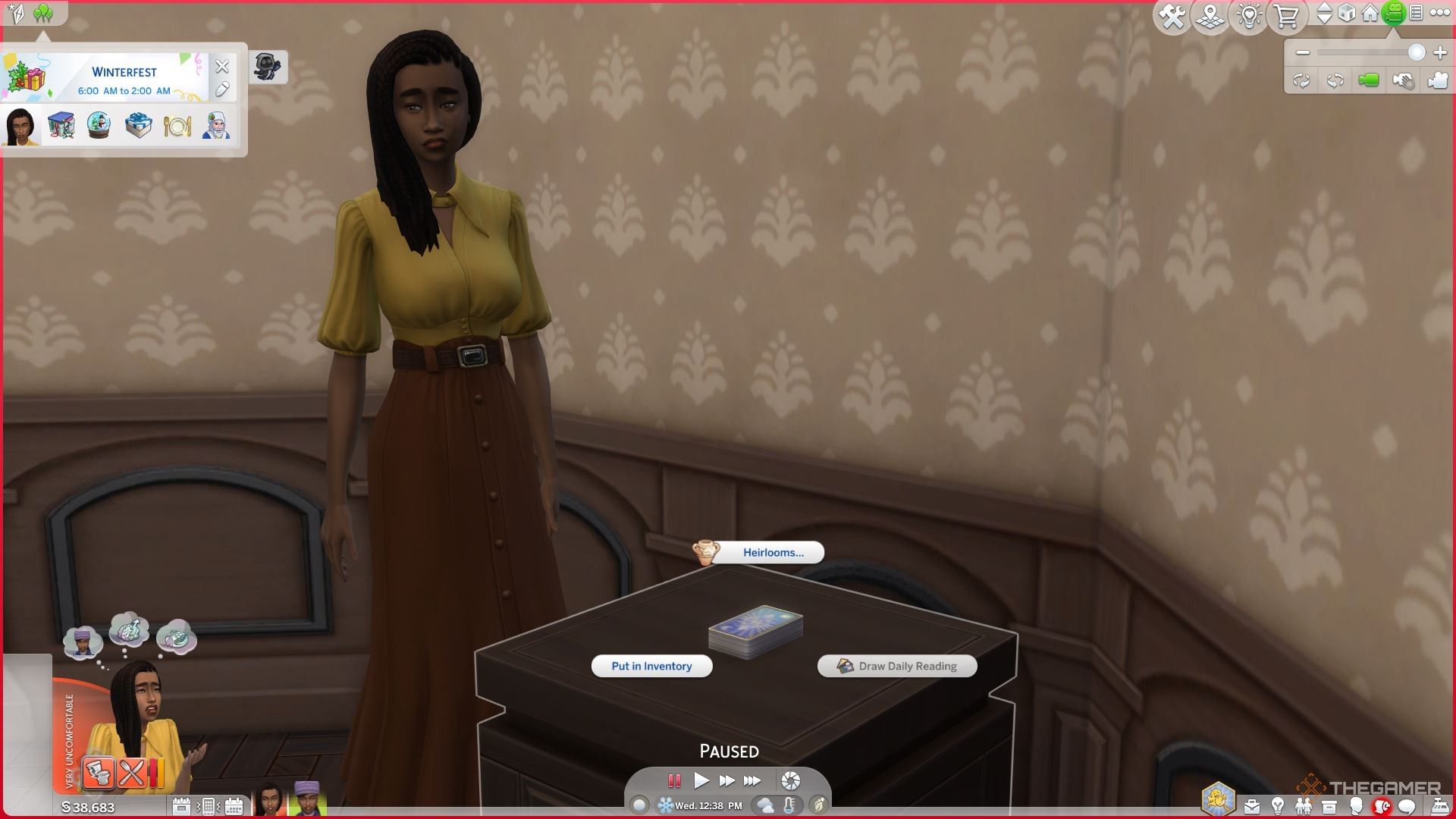 منوی Heirlooms روی آیتمی که می تواند Heirloomin The Sims 4 Life and Death باشد.