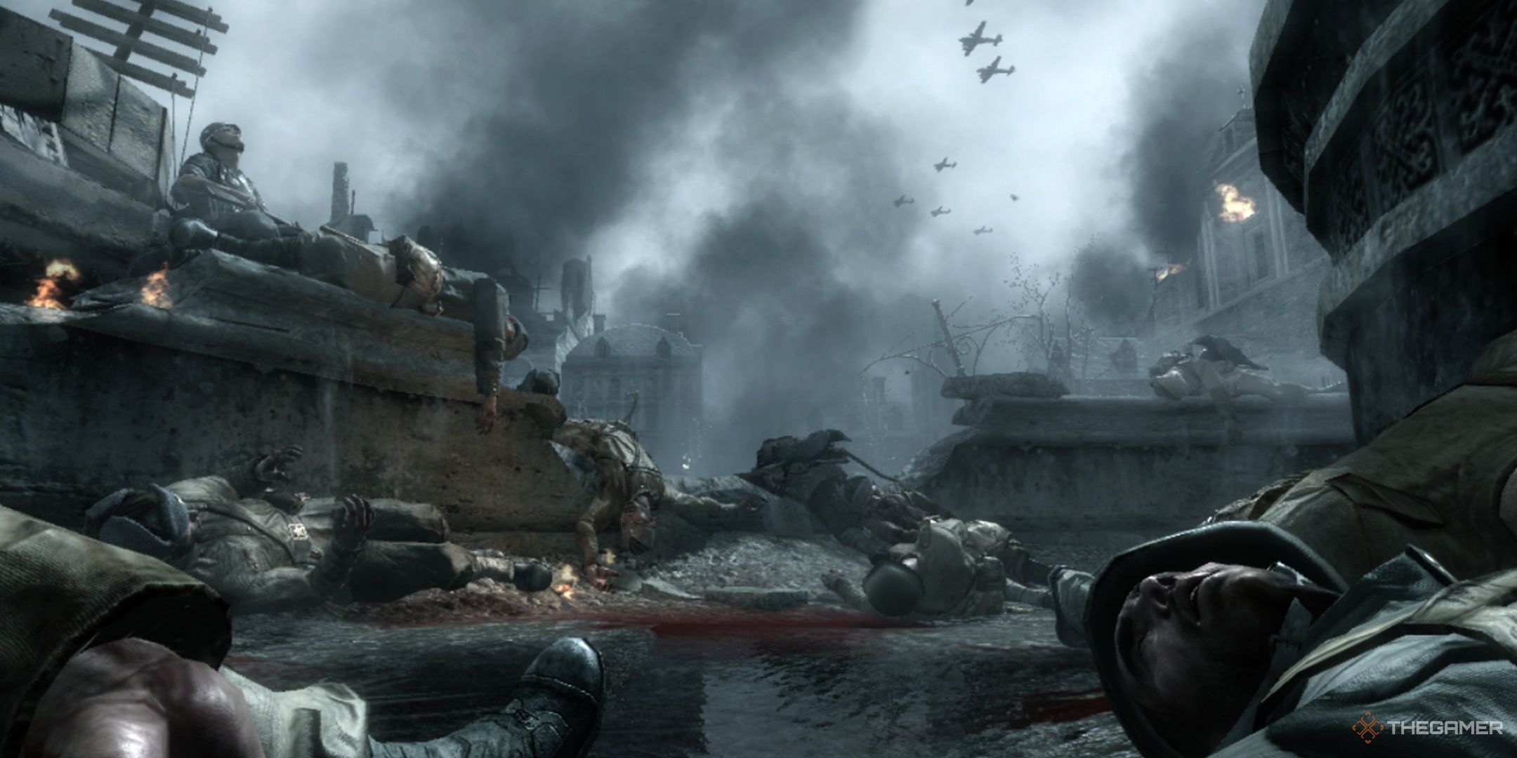 The very beginning of the Russian campaign in Call of Duty: World at War.