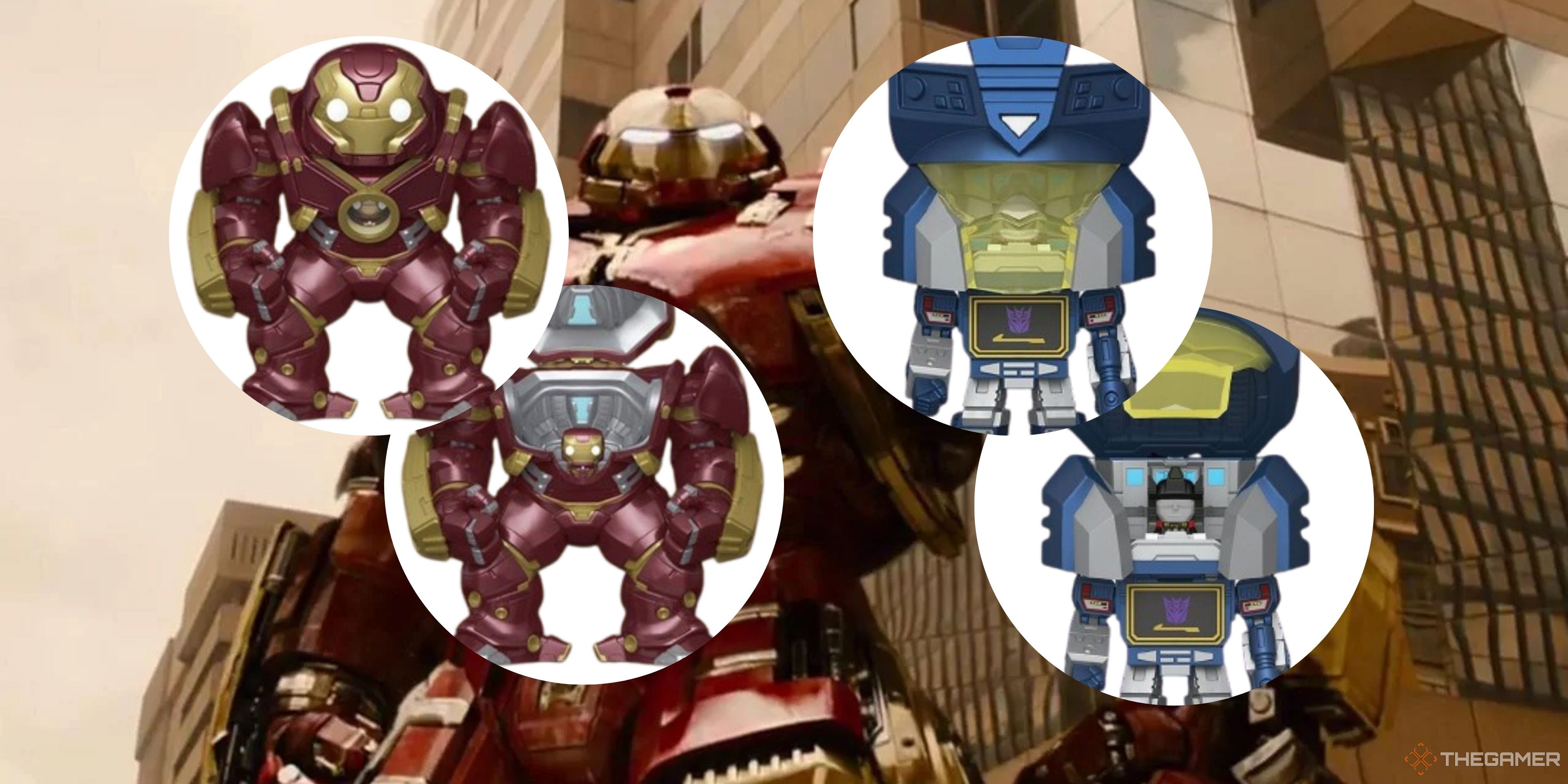 У Soundwave Transformers и Hulkbuster Funko Pops внутри есть крошечные щелчки