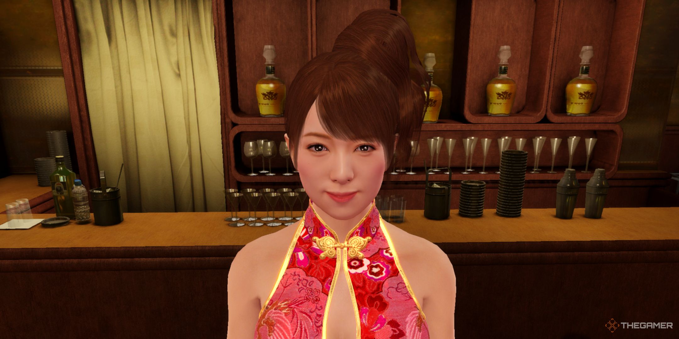 Yakuza Kiwami screenshot of a Yui close-up.