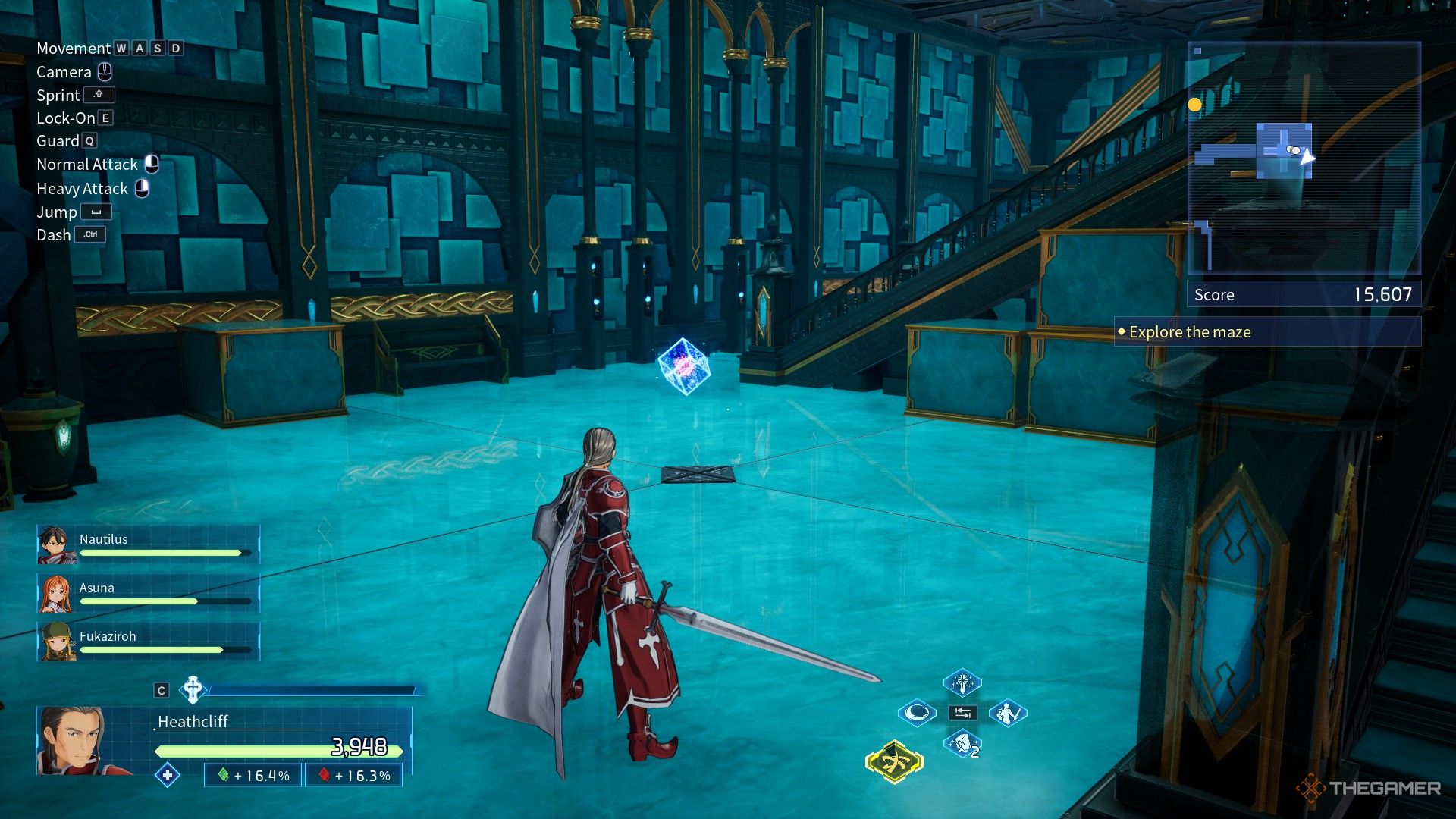 Heatcliff در Sword Art Online: Fractured Daydream یک سلول داده را در داخل هزارتو پیدا می کند.