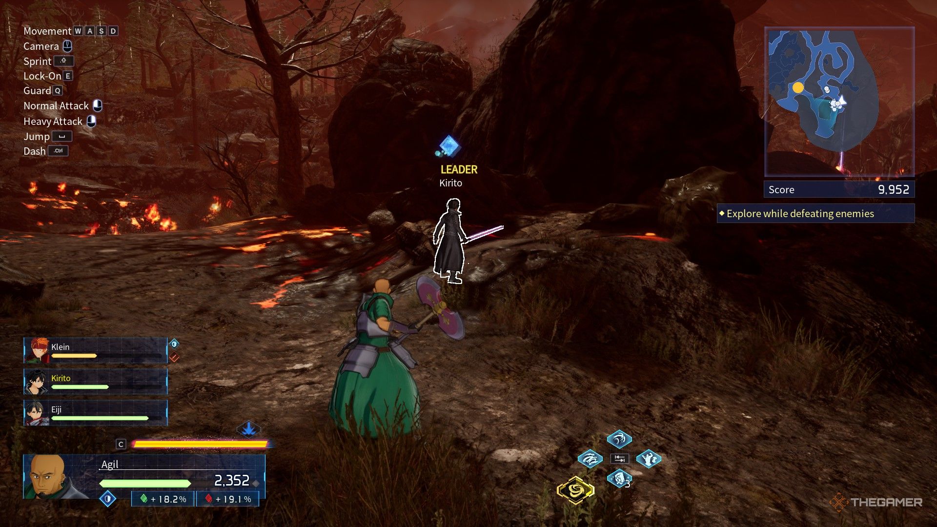 Kirito and Agil finds a remnant in Sword Art Online: Fractured Daydream.