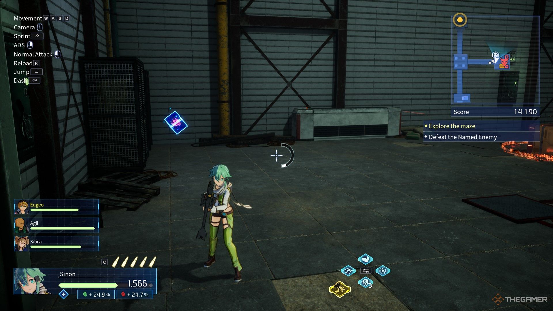 Sinon یک سلول داده را در Sword Art Online: Fractured Daydream پیدا می کند.