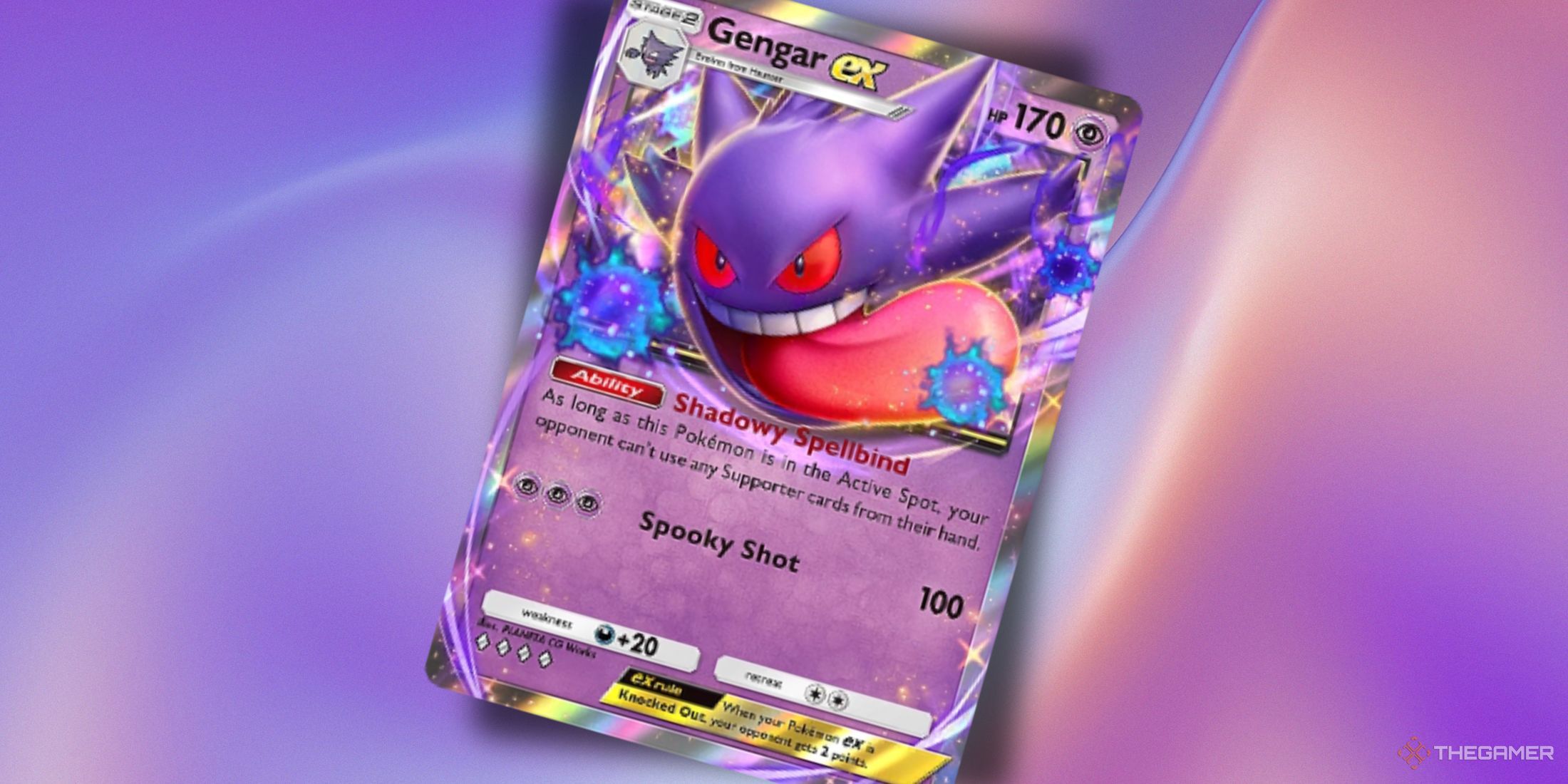 A photo of a Gengar ex card in Pokemon TCG Pocket.