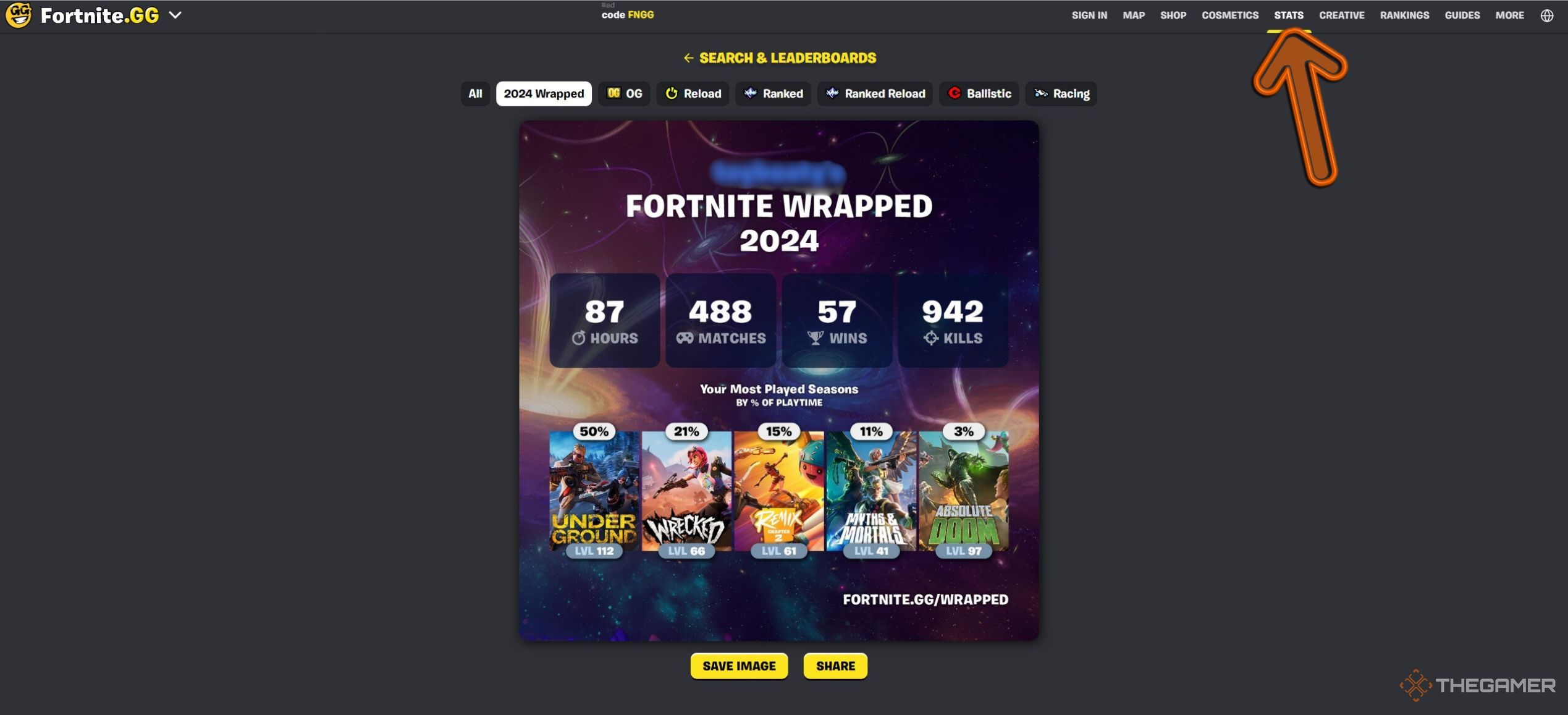A photo of Fortnite wrapped.