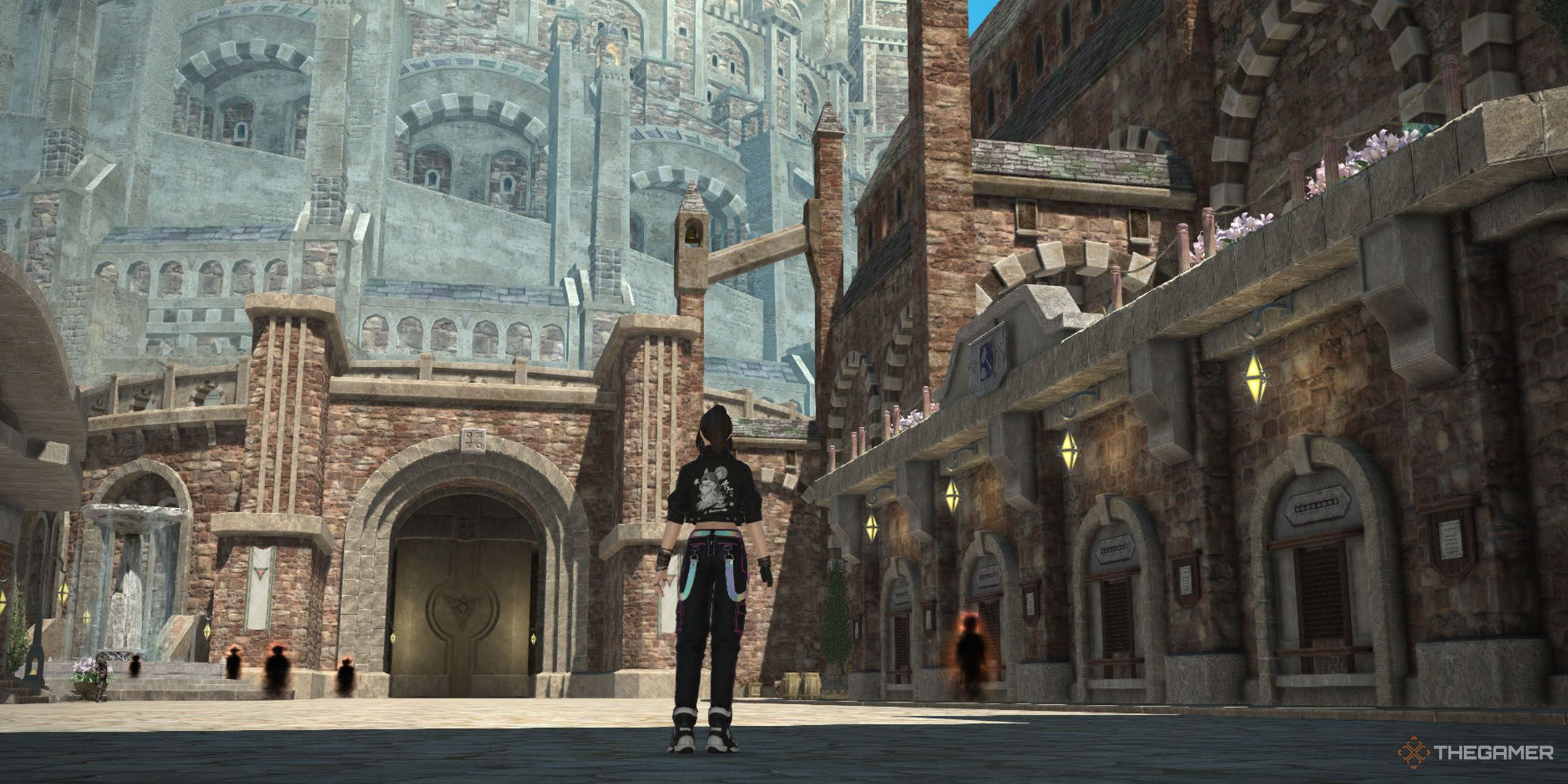 جشن Final Fantasy XIV امسال هنوز مورد علاقه من است 4 بازیکنی که در Jeuno در Final Fantasy 14 ایستاده است.