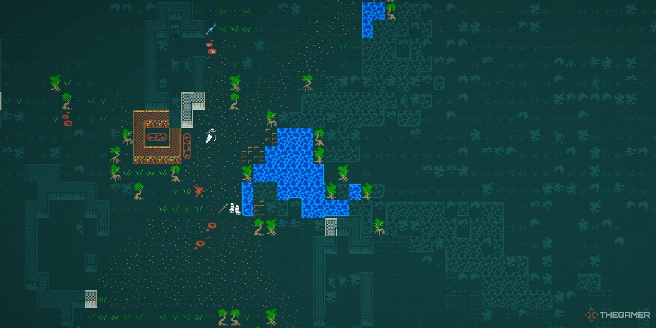 A player standing in Mamon&rsquo;s Lair.