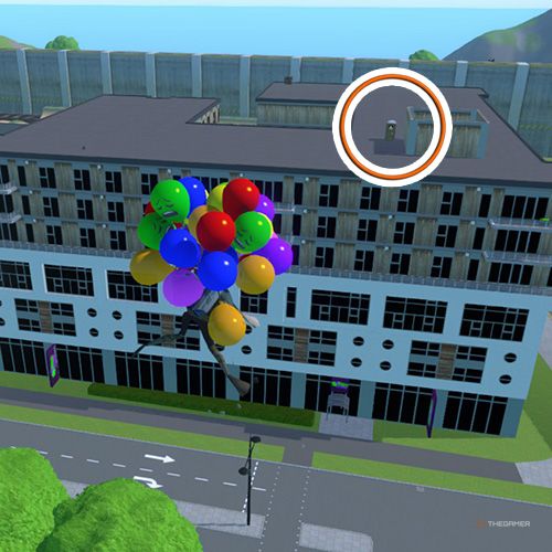 An orange circle shows the Mime costume location in Amazing Frog