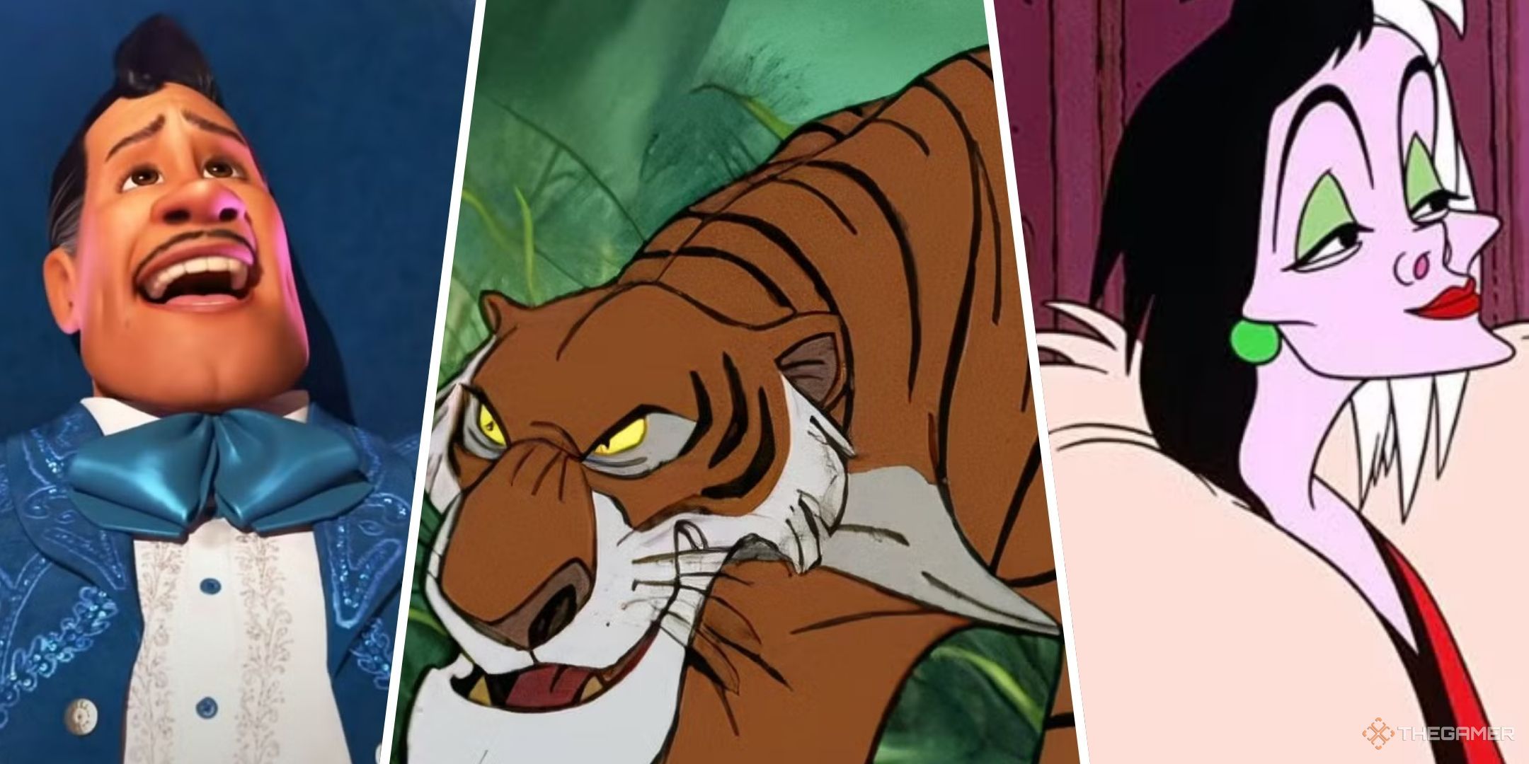 Ernesto, Shere Khan and Cruella are shown.