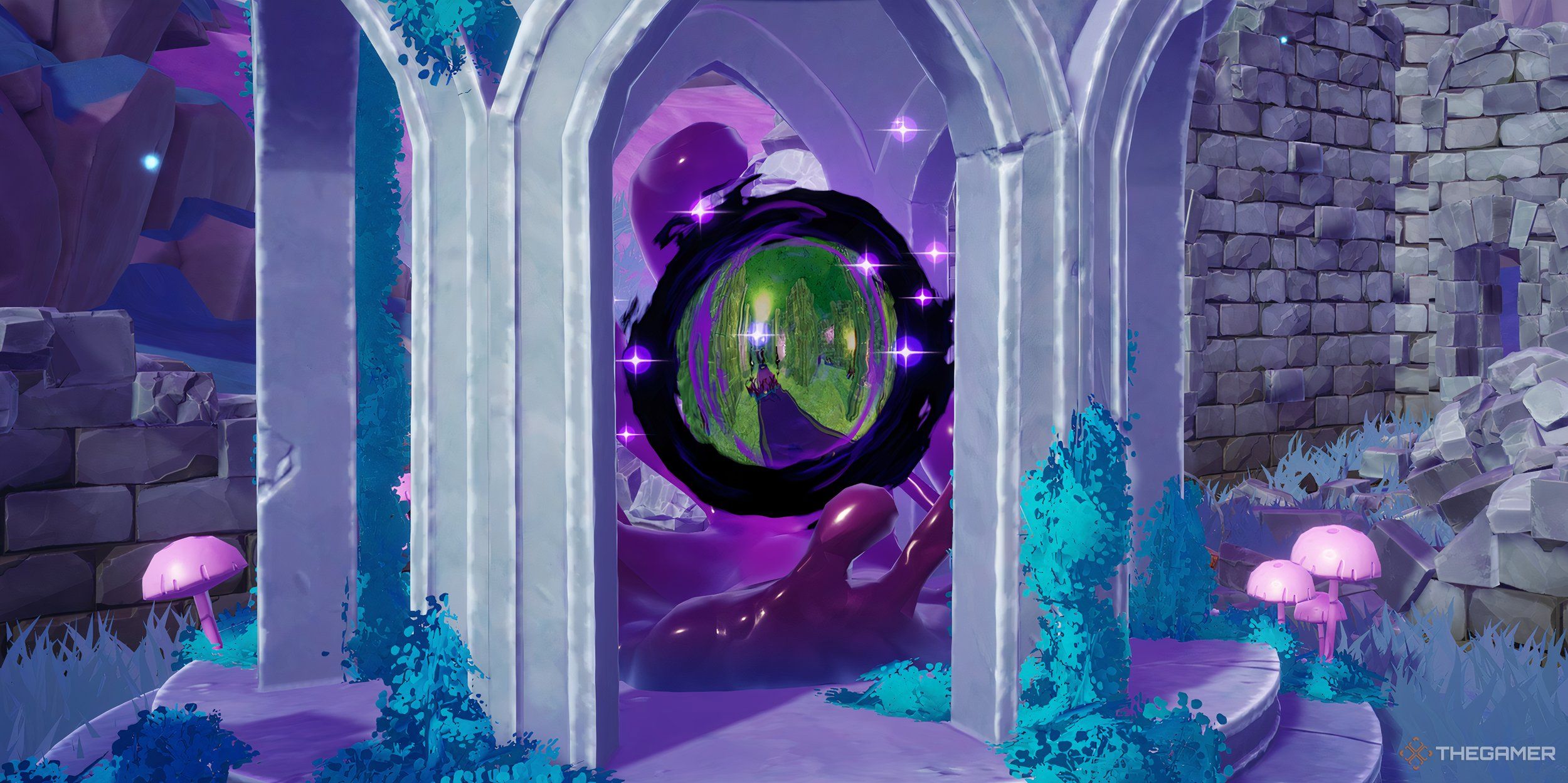 A portal in the Fallen Fortress.