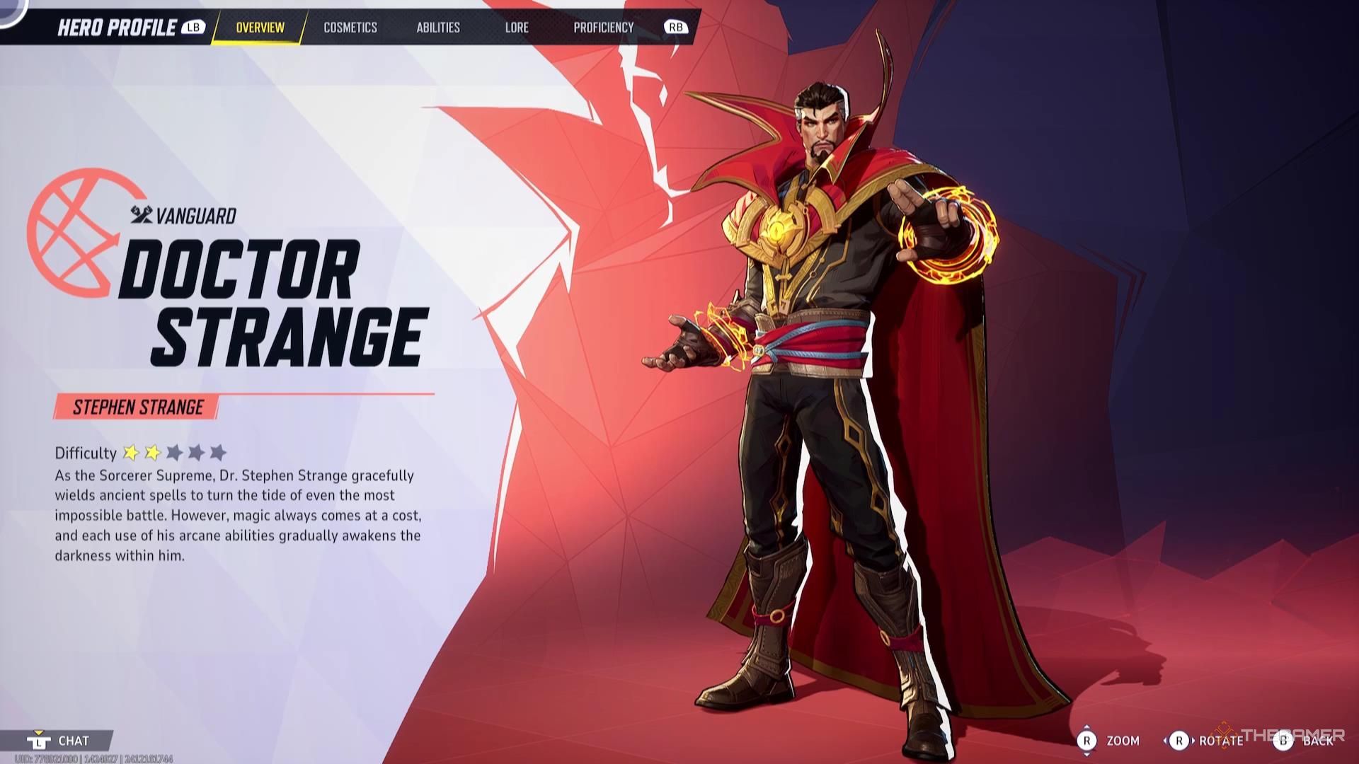 The Doctor Strange Overview in Marvel Rivals.