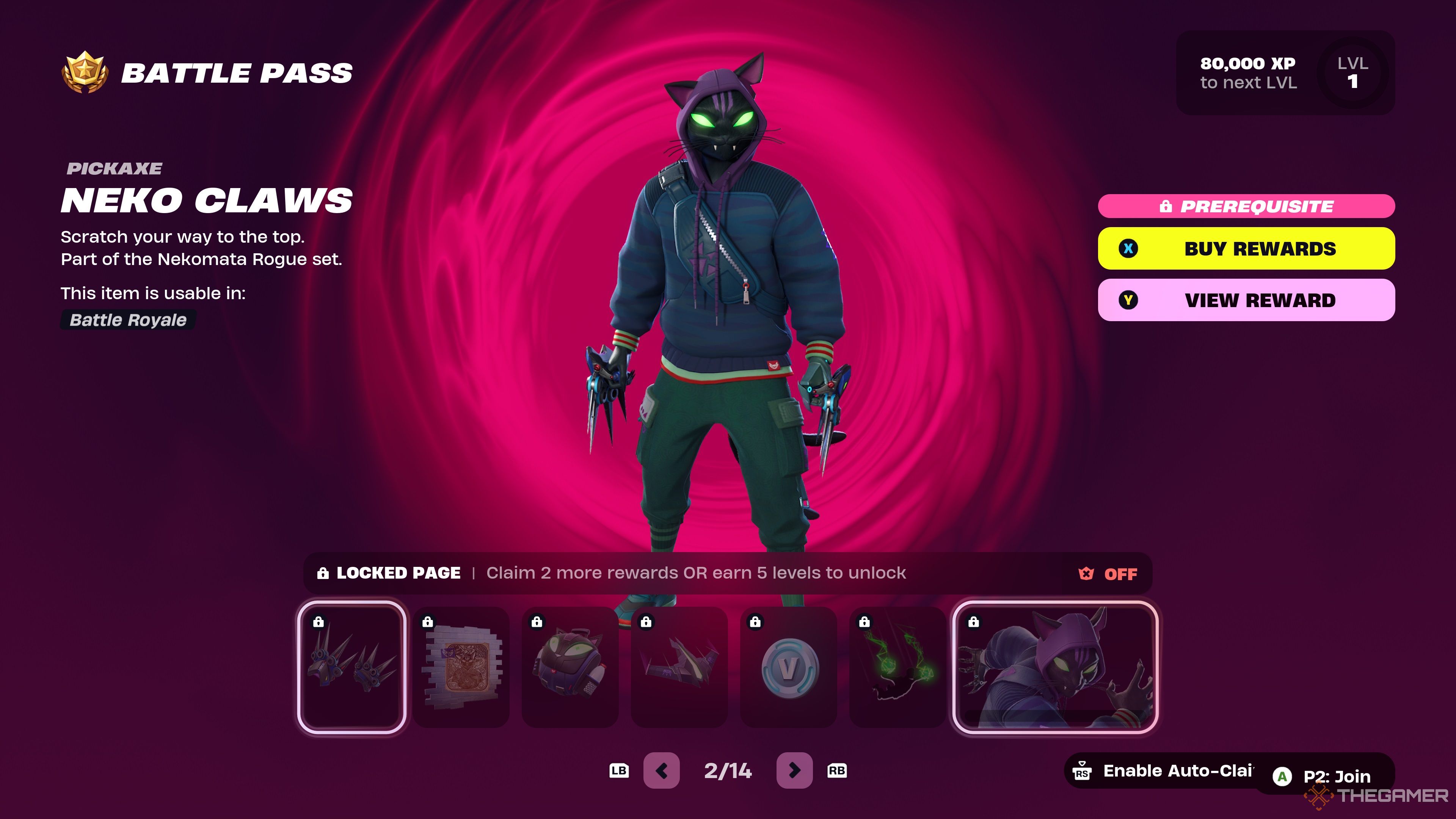 Fortnite Chapter 6 Season 1 Battle Pass page two.