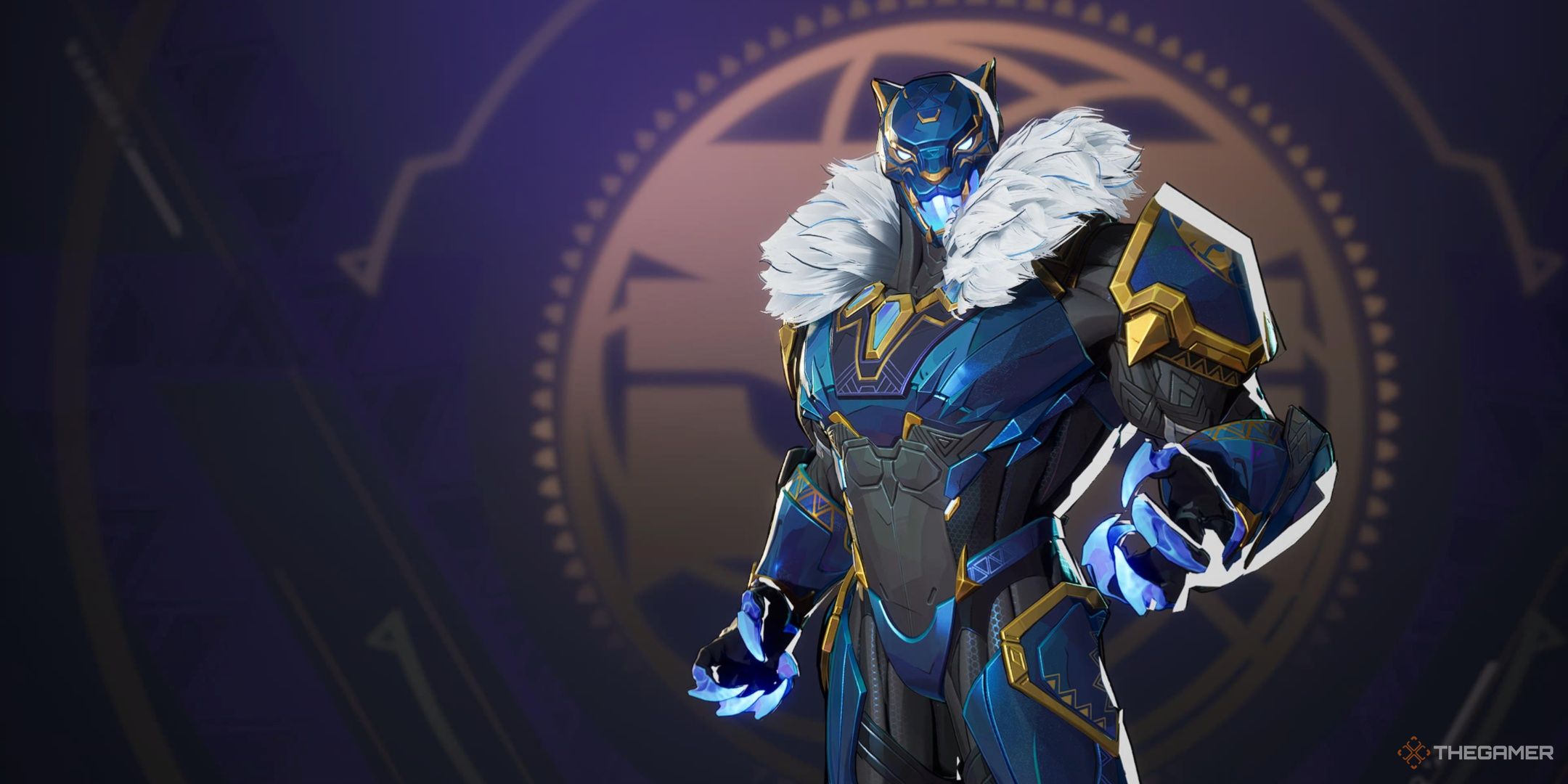 Black Panther wearing the Galactic Claw skin in Marvel Rivals.