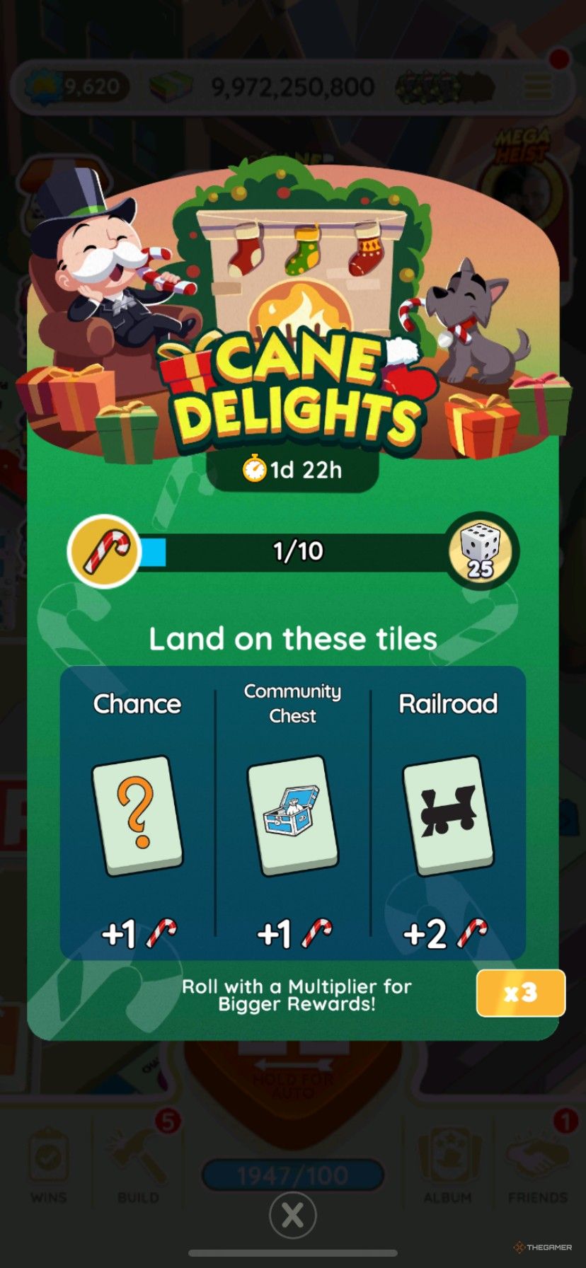 نحوه کسب جوایز در Cane Delights در 11 دسامبر در Monopoly Go.