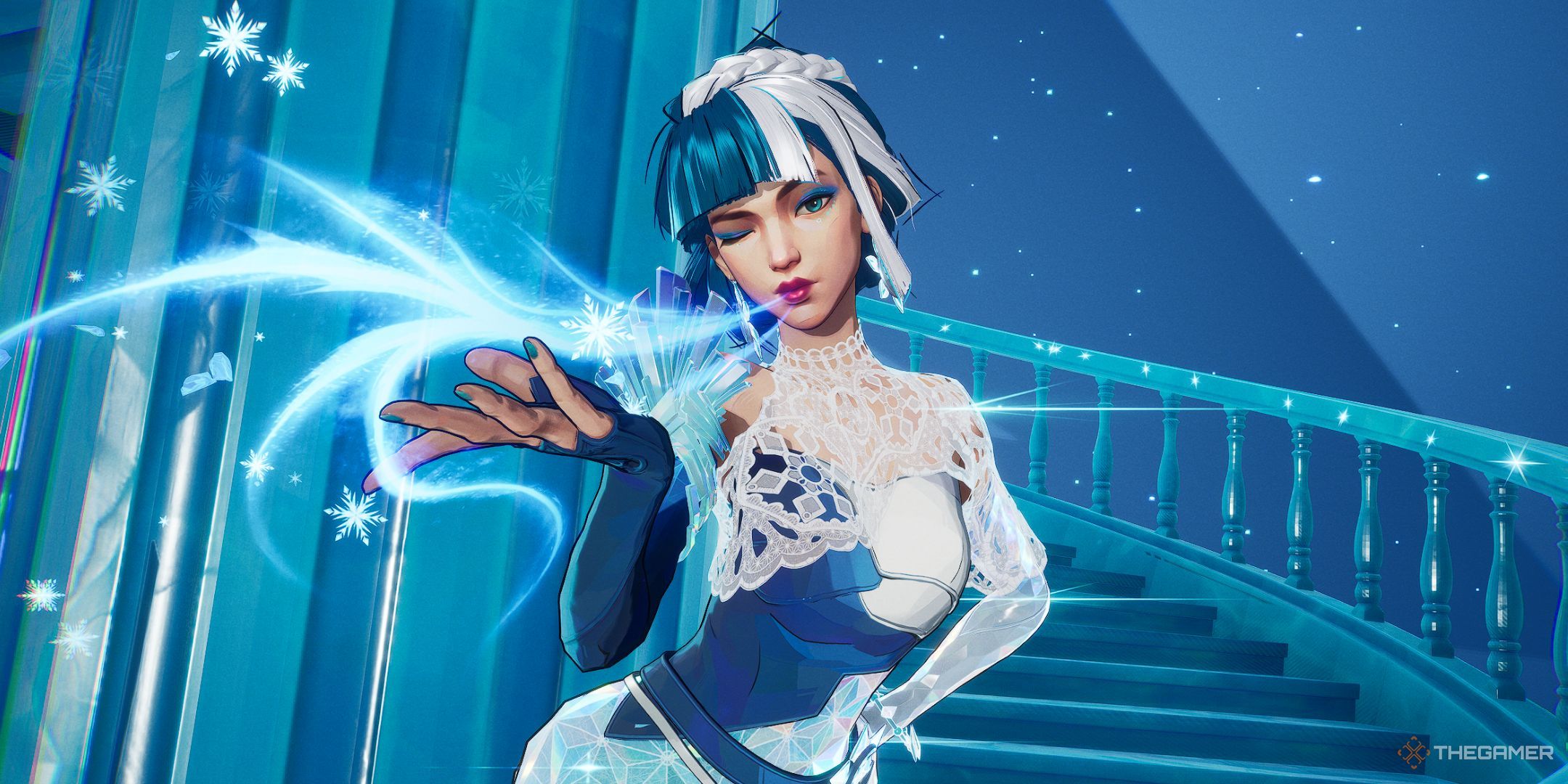 Marvel Rivals luna snow in her special skin animation.