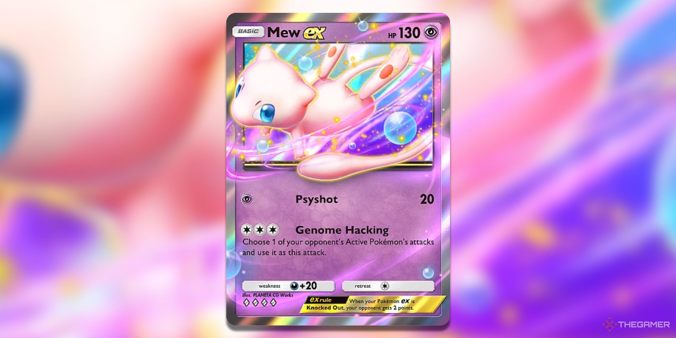 Mew ex Mythical Island Pokemon TCG Pocket Card Art.