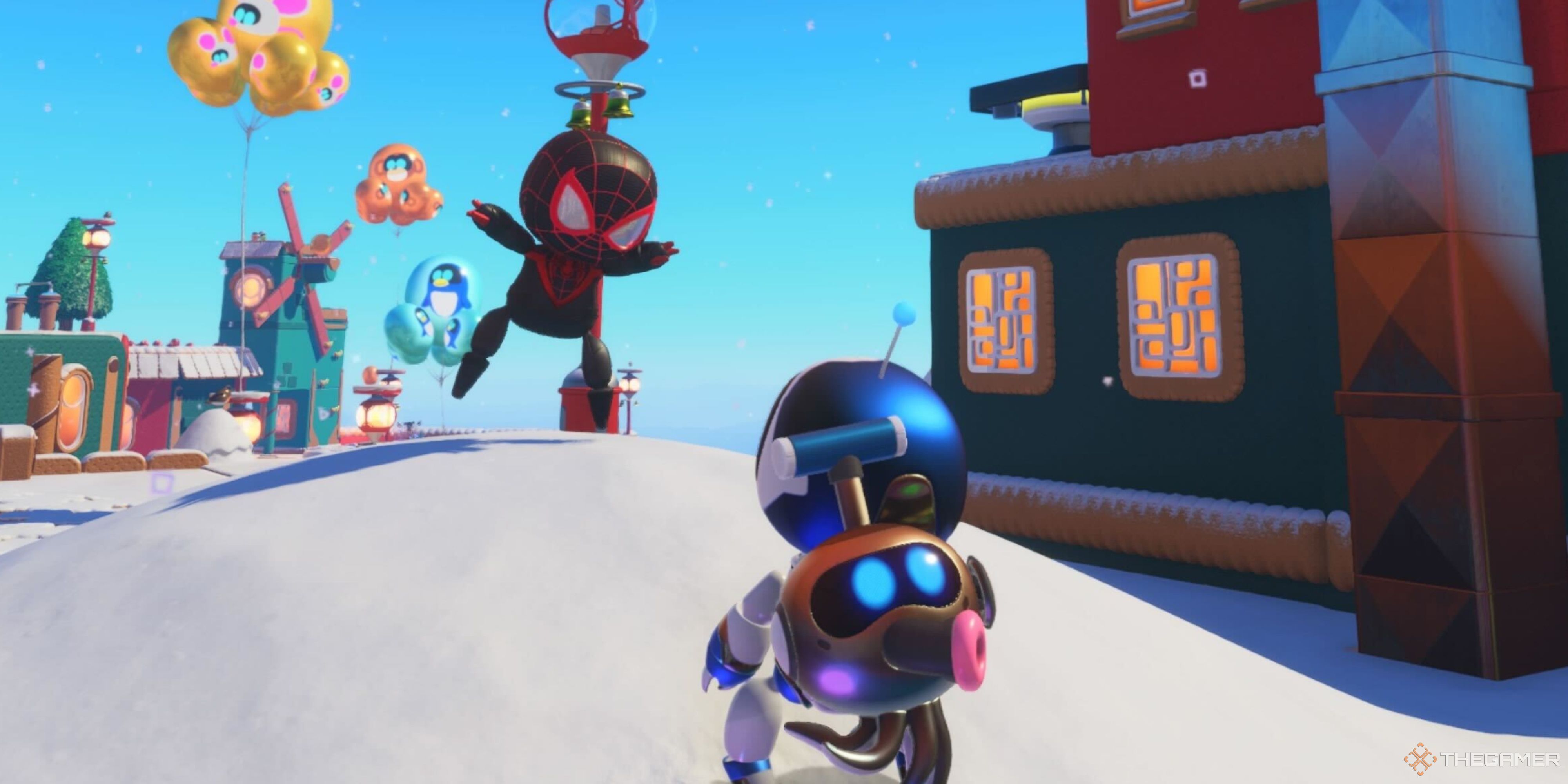 Обновление Astro Bot Winter Wonder включает ботов-Человека-паука