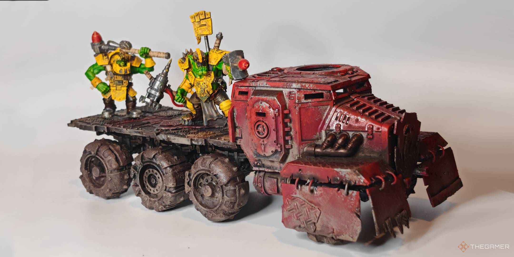 Ork Wreckas riding a looted wagon in Warhammer 40K Kill Team