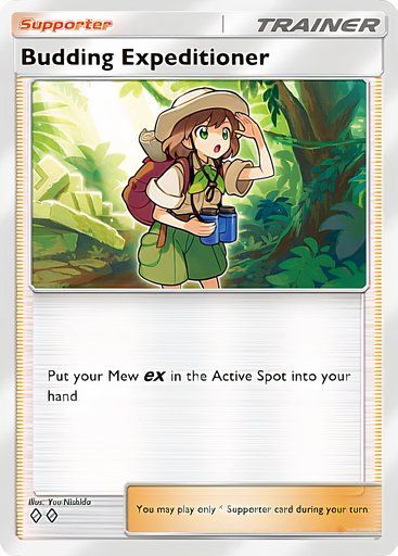 Budding Expeditioner from the Pokemon TCG Pocket Mythical Island collection.