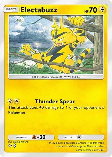 Electabuzz from the Pokemon TCG Pocket Mythical Island collection.