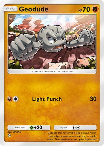 Geodude from the Pokemon TCG Pocket Mythical Island collection.