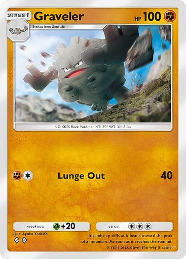 Graveler from the Pokemon TCG Pocket Mythical Island collection.