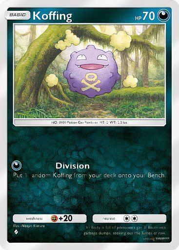 Koffing from the Pokemon TCG Pocket Mythical Island collection.