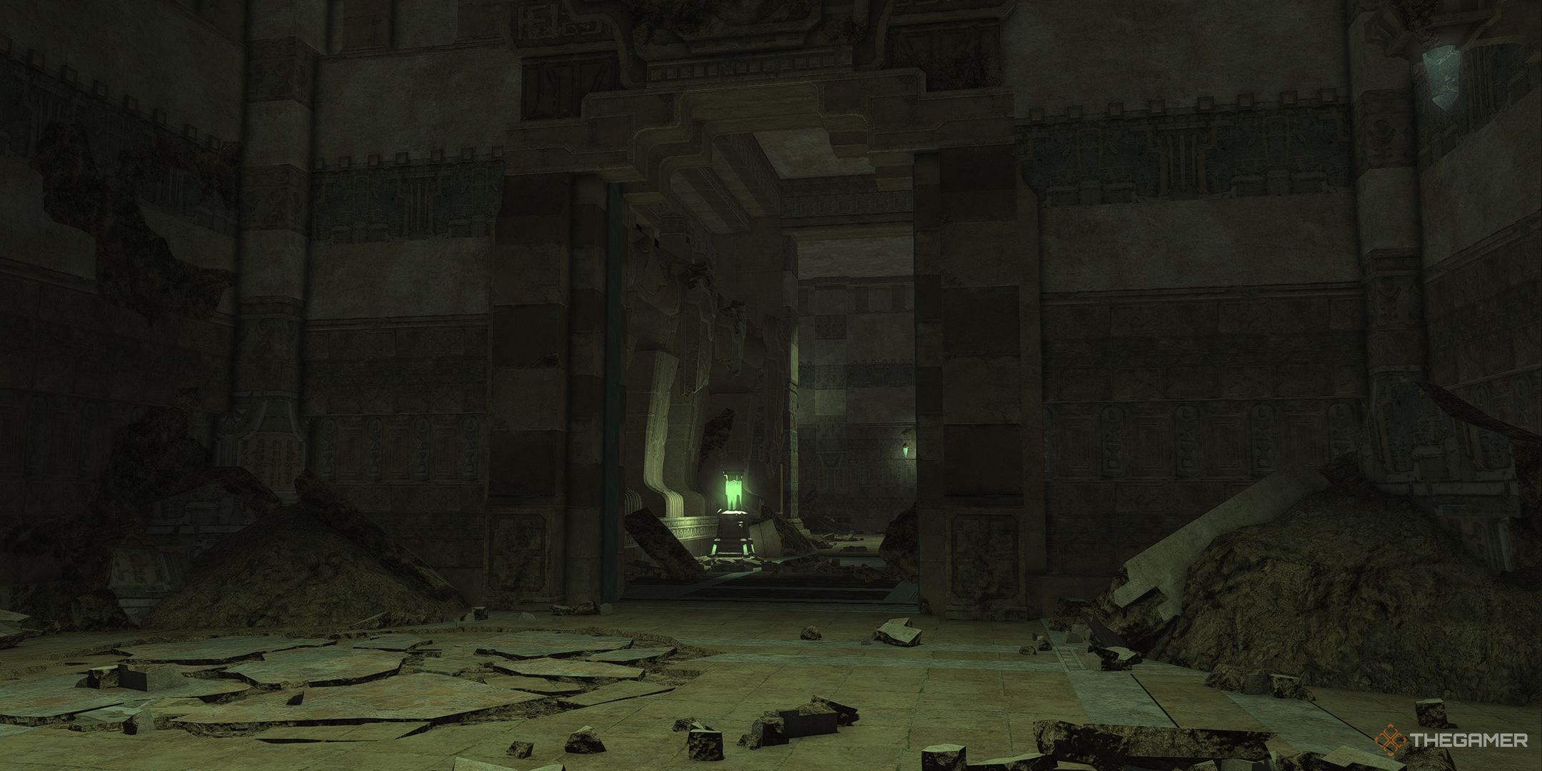 The halls of the Sunken Temple of Qarn (Hard).