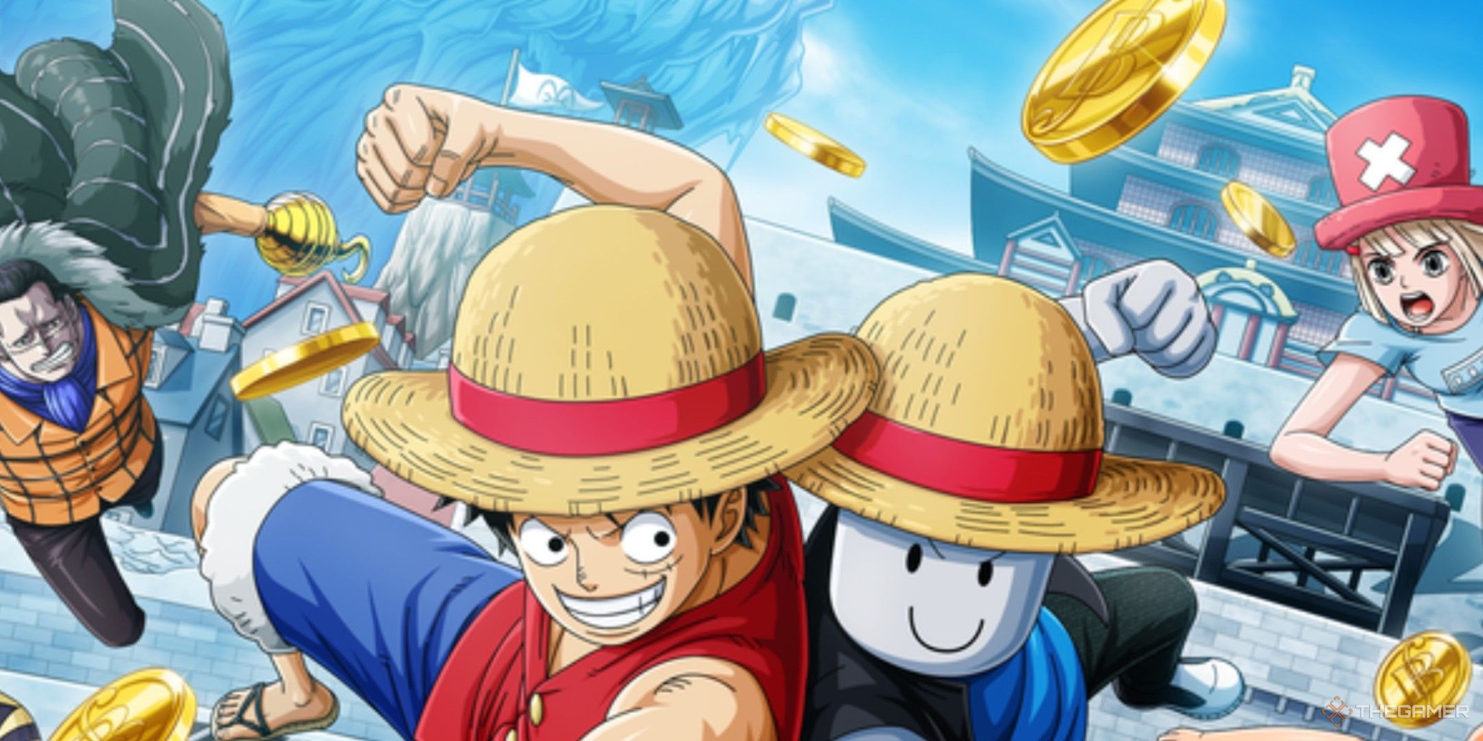 the cover of ONE PIECE GRAND ARENA on Roblox