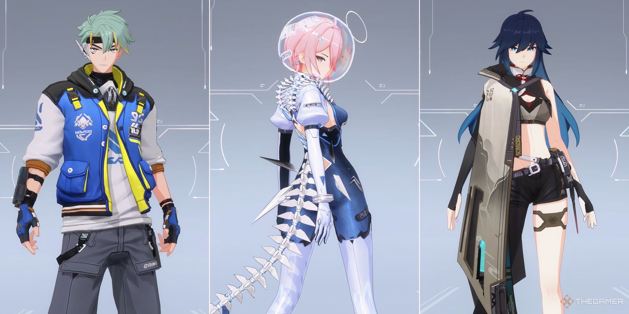 Strinova Bai Mo, Fuchsia, and Lawine being on the same screen.