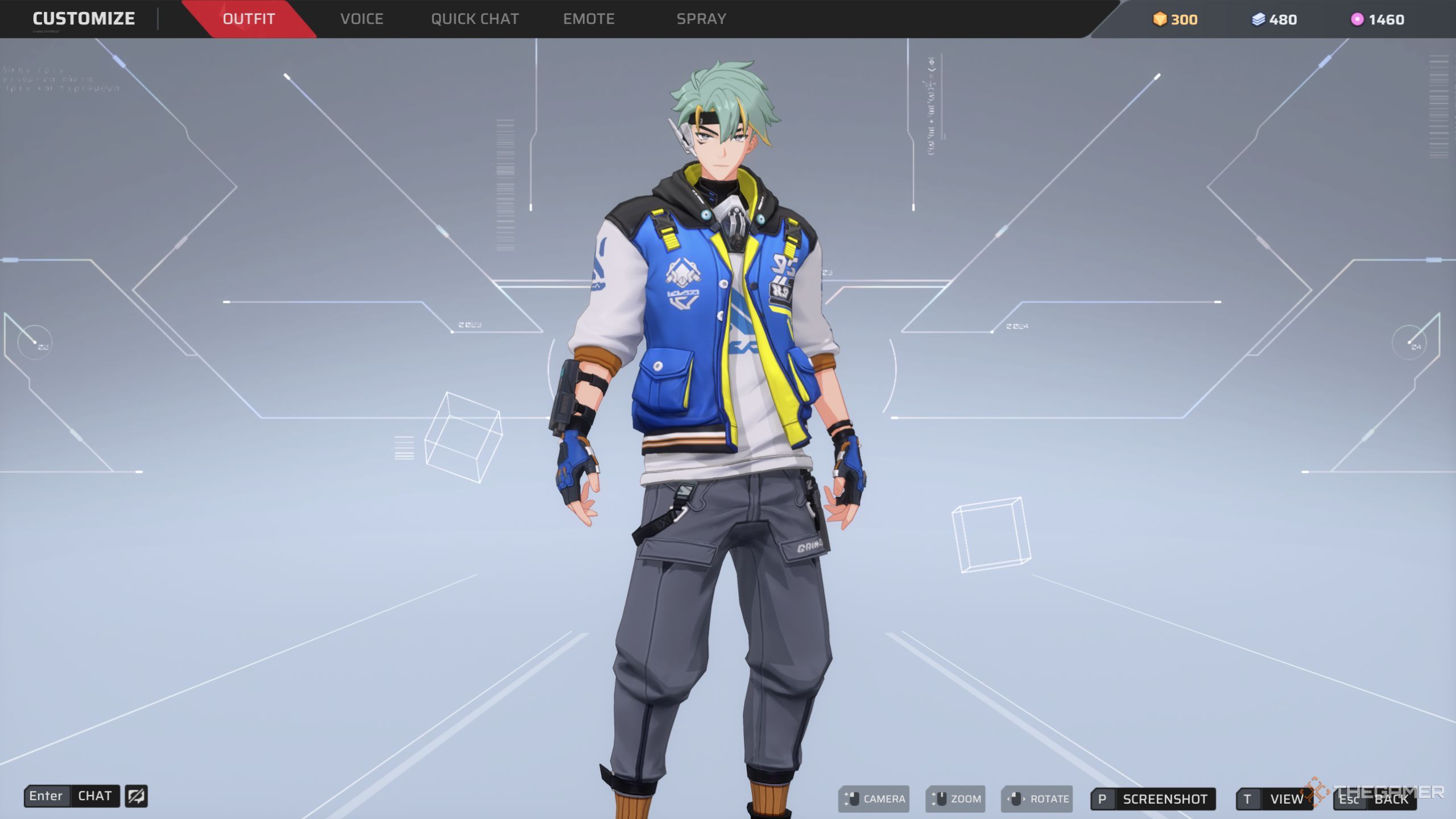 Strinova Bai Mo in the menu screen.