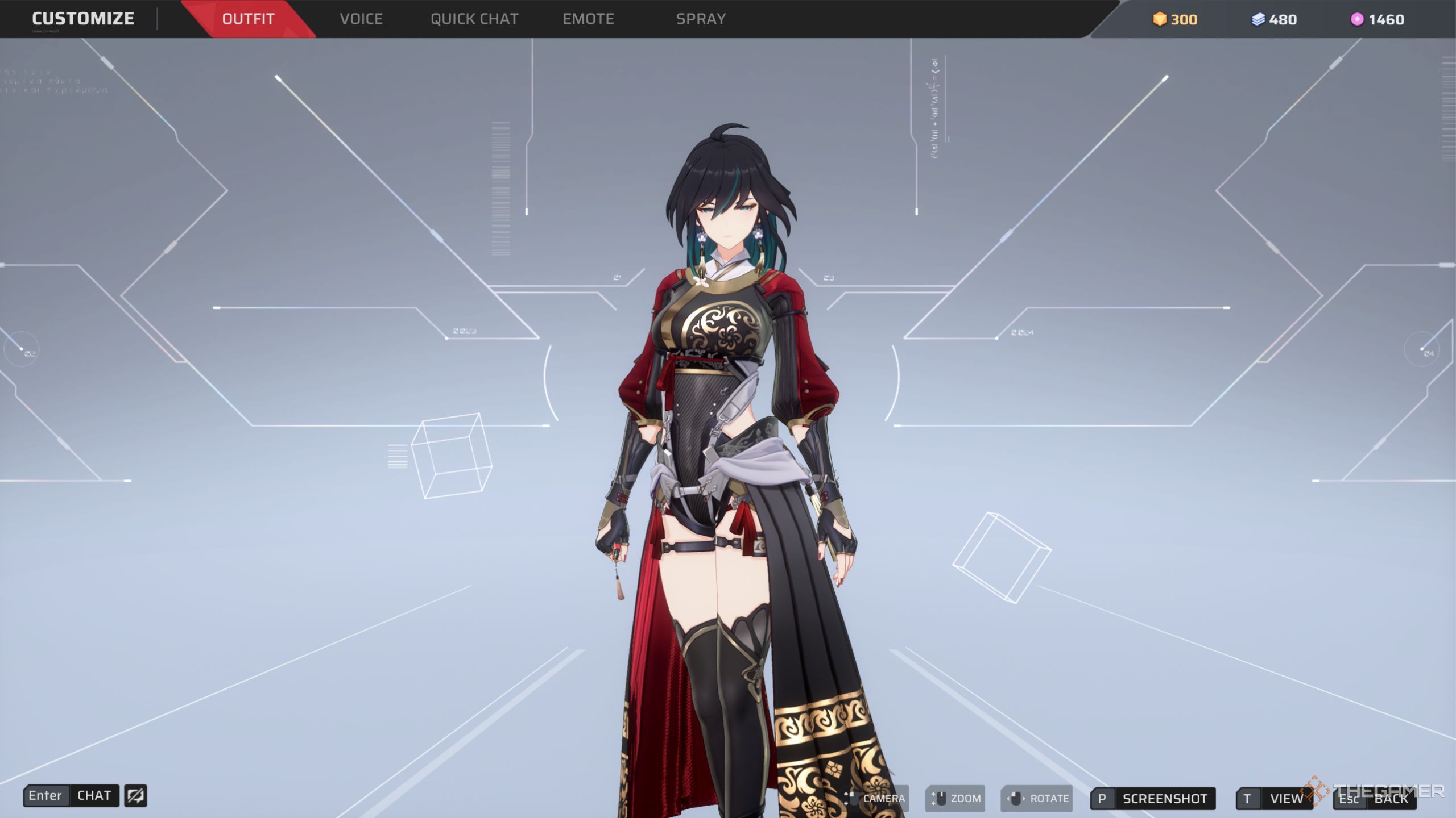 Strinova Lawine in the menu screen.
