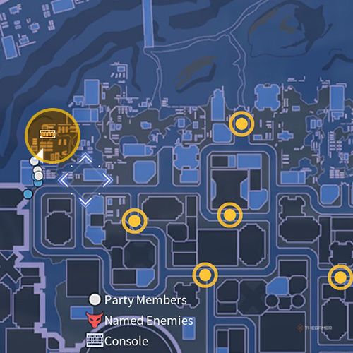 The console number one location is displayed on the map in fifth chapter&rsquo;s quest four in Sword Art Online Fractured Daydream