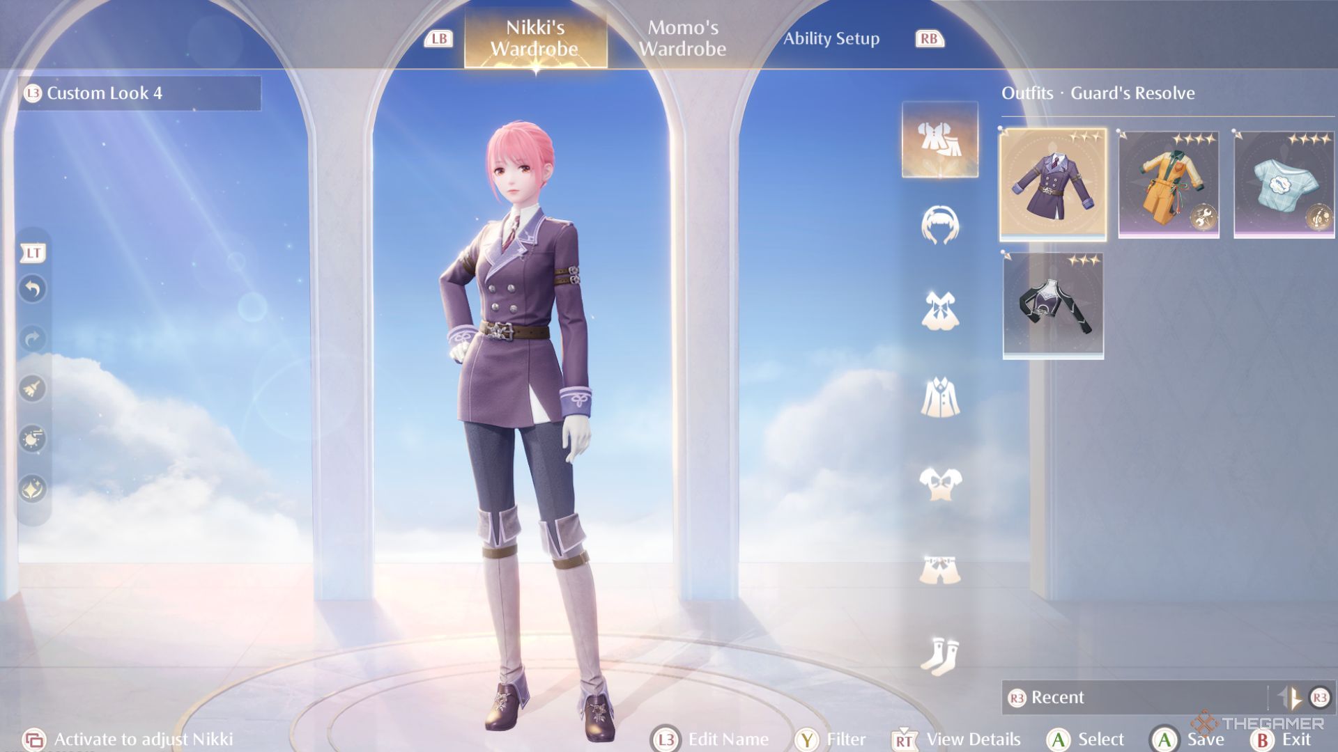 The Guard's Resolve The monster girl outfit in Infinity Nikki.