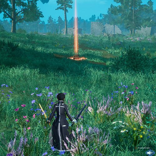 The player is standing next to chest no 12 from the first chapter&rsquo;s quest in Sword Art Online Fractured Daydream