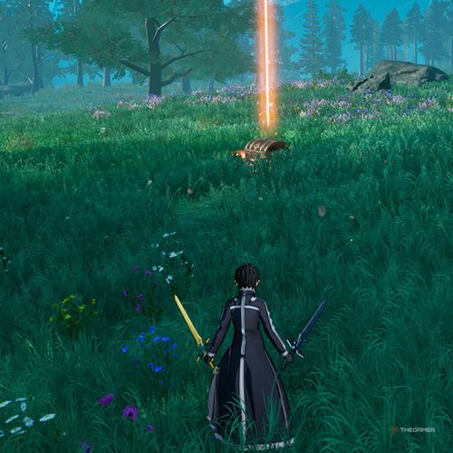 The player is standing next to chest no 13 from the first chapter&rsquo;s quest in Sword Art Online Fractured Daydream