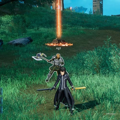 The player is standing next to chest no 15 from the first chapter&rsquo;s quest in Sword Art Online Fractured Daydream