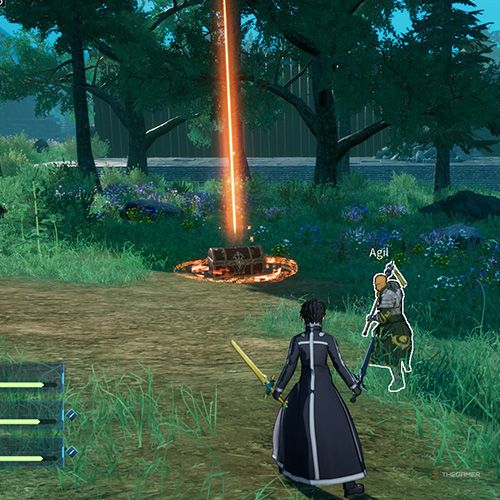The player is standing next to chest no 16 from the first chapter&rsquo;s quest in Sword Art Online Fractured Daydream
