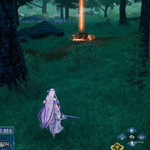 The player is standing next to chest no 1 from the first chapter&rsquo;s second quest in Sword Art Online Fractured Daydream