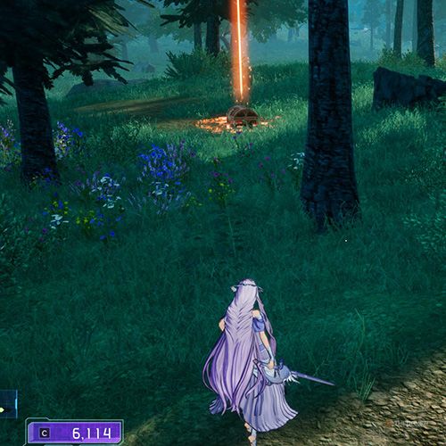 The player is standing next to chest no 2 from the first chapter&rsquo;s second quest in Sword Art Online Fractured Daydream