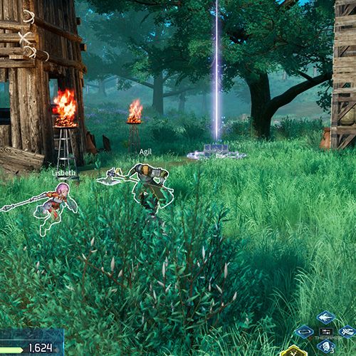 The player is standing next to chest no 3 from the first chapter&rsquo;s quest in Sword Art Online Fractured Daydream
