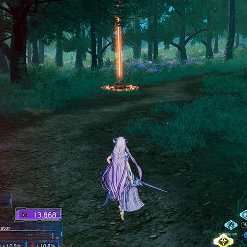 The player is standing next to chest no 3 from the first chapter&rsquo;s second quest in Sword Art Online Fractured Daydream