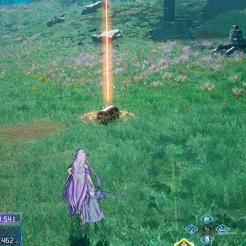 The player is standing next to chest no 5 from the first chapter&rsquo;s second quest in Sword Art Online Fractured Daydream