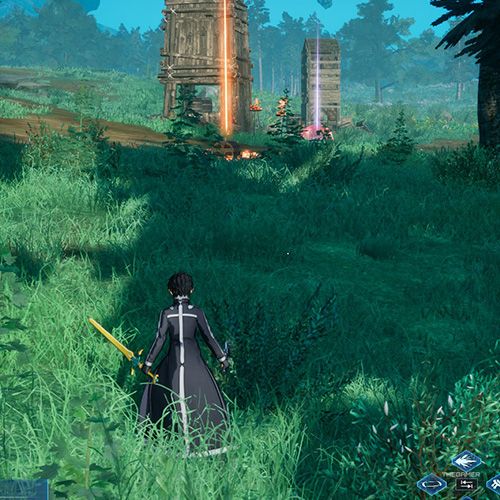 The player is standing next to chest no 8 from the first chapter&rsquo;s quest in Sword Art Online Fractured Daydream