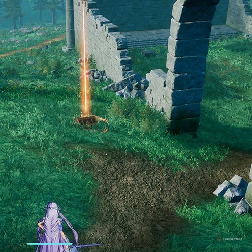 The player is standing next to chest no 8 from the first chapter&rsquo;s second quest in Sword Art Online Fractured Daydream